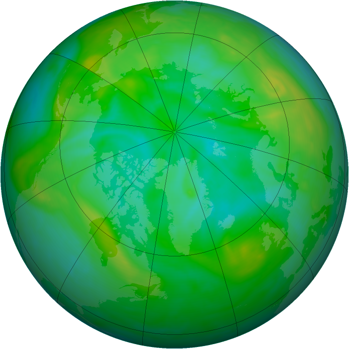 Arctic ozone map for 30 July 2006